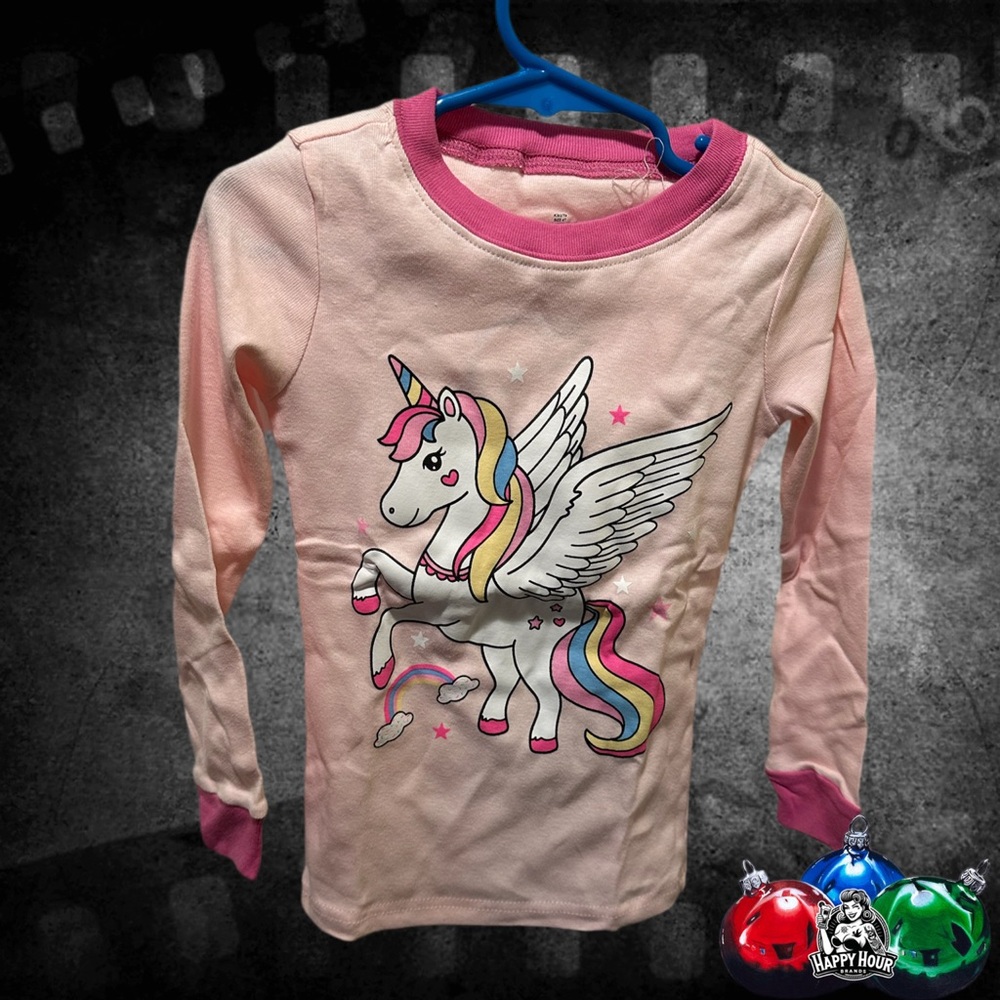 kikizye girls pajama set unicorn Size 4T